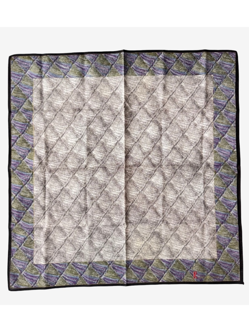 Vintage Roberta di Camerino Handkerchief Pocket Square Bandana Italian 18x18"